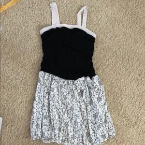 Dress black and white